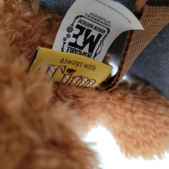 Universal Studios Despicable Me Tim Plush Backpack Minions Teddy Bear Fluffy - Picture 6 of 10